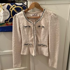 Boutique Vintage Tweed Sweater Jacket Coat